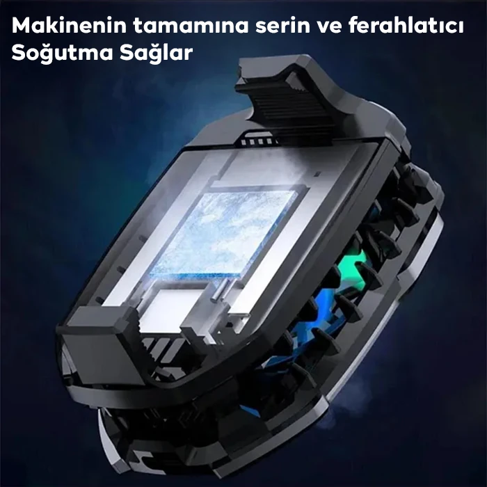 Memo DLA8 Cep Telefon Soğutma Fanı Radyatör Soğutucu Rgb LED Işıklı-(5775) - Görsel 4
