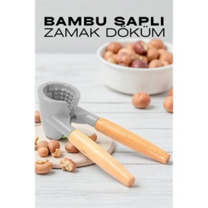 HSNET Fındık ve Ceviz Kırıcı - Bambu Saplı Döküm Ceviz Fındık Kıracağı