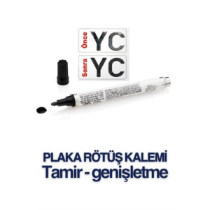 HSNET Plaka Yazma Rötüş Kalemi Plaka Kalemi SİYAH