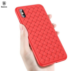 Baseus İPhone X Xs Ultra Slim Bv Wieving Lux Silikon Kılıf-(5775)