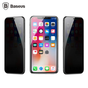 Baseus İPhone 11 Pro Max- XS Max 3D Anti-Peep Privacy Gizlilik Cam Ekran Koruyucu-(5775)
