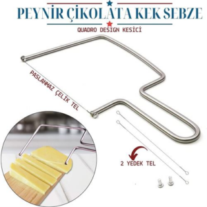 HSNET Quadro Peynir Çikolata Kek Sebze Kesici Dilimleyici