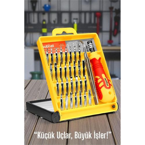 HSNET 32 Parça Hassas Tornavida Seti – Manyetik Uçlu | Elektronik Saat Telefon Tamiri İçin