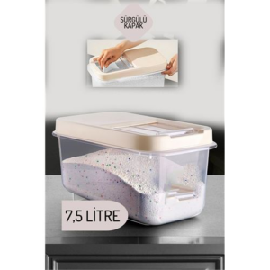 HSNET Reagan Tablet ve Deterjan Saklama Kutusu 7.5 lt KREM