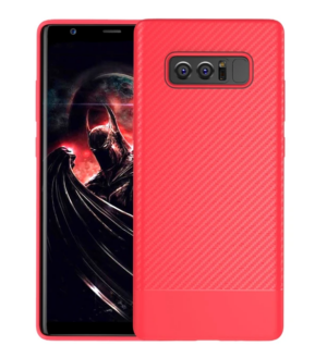 Ally SM Galaxy Note 8 Carbon Fiber Dokulu Premium Soft Silikon Kılıf-(5775)