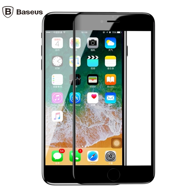 Baseus İPhone 78 Plus 4D Cam Ekran Koruyucu Kavisli Full Kaplama Kırılmaz Cam-(5775) - Görsel 5