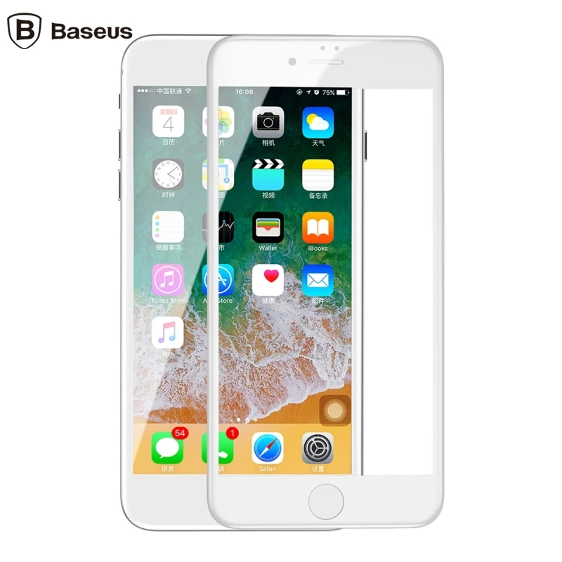 Baseus İPhone 78 Plus 4D Cam Ekran Koruyucu Kavisli Full Kaplama Kırılmaz Cam-(5775) - Görsel 6