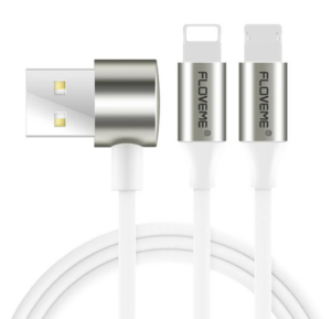 Floveme 2 İn1 İPhone 14-13-1211 Ve Micro Usb Şarj Kablosu-(5775)