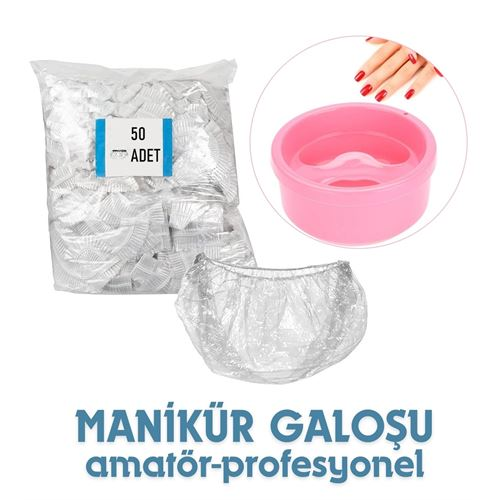 HSNET Manikür Galoşu 50 li PAKET