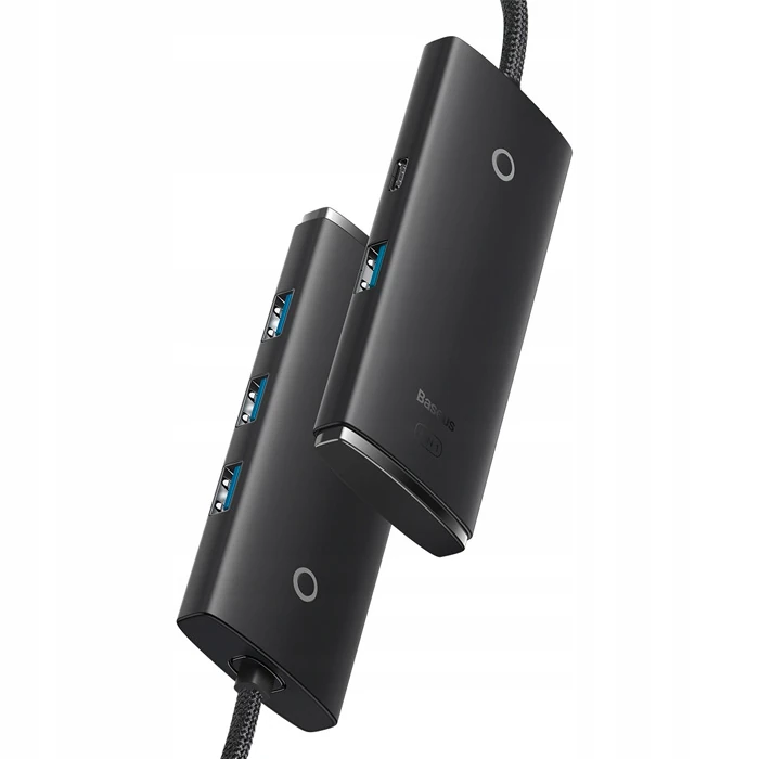 Baseus Lite Series 4 Portlu USB to USB 3.0 HUB Adaptör Çoklayıcı 25cm-(5775) - Görsel 2