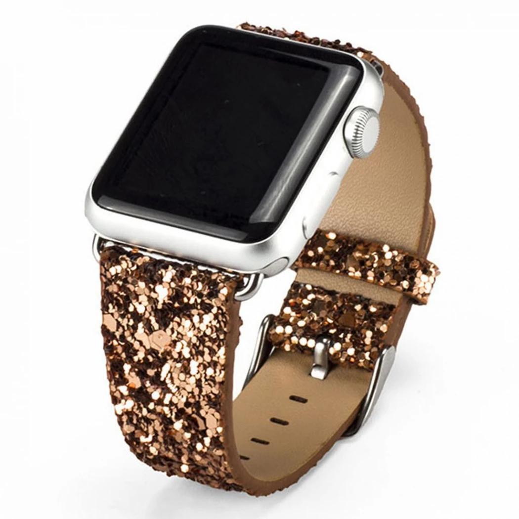 Ally Apple Watch 7-8 41mm 6-5-4 40mm Kayış Kordon Deri Sim İşlemeli 3-2-1 38mm-(5775) - Görsel 6