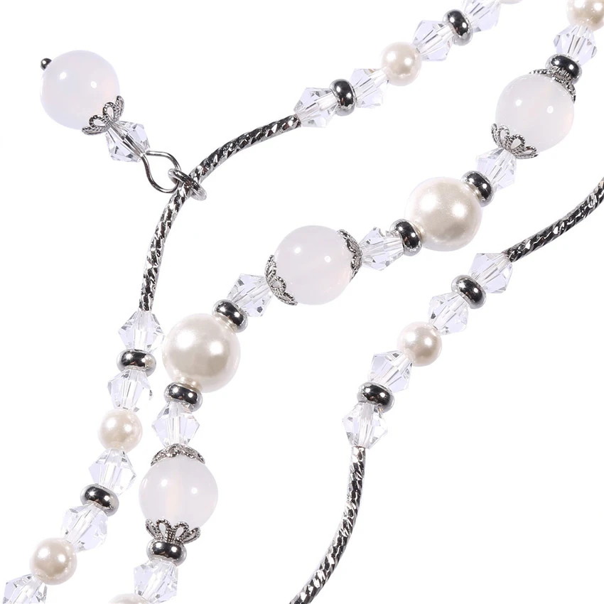 Ally Apple Watch 7-8 41mm 6-5-4 40mm Boncuk Taşlı Lux Kordon Kayış 3-2-1 38mm-(5775) - Görsel 5