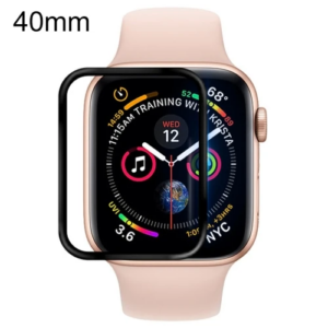 Ally Apple Watch 5-4 40mm 3D PMMA Kavisli Full Cam Ekran Koruyucu-(5775)