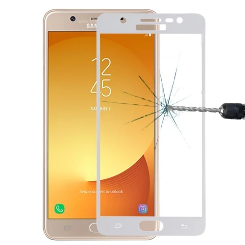 SM Galaxy J7 Max İçin Full Kaplama Kırılmaz Cam Ekran Koruyucu-(5775)