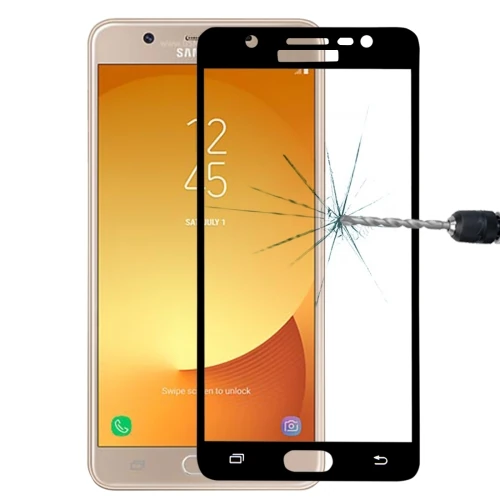 SM Galaxy J7 Max İçin Full Kaplama Kırılmaz Cam Ekran Koruyucu-(5775) - Görsel 4