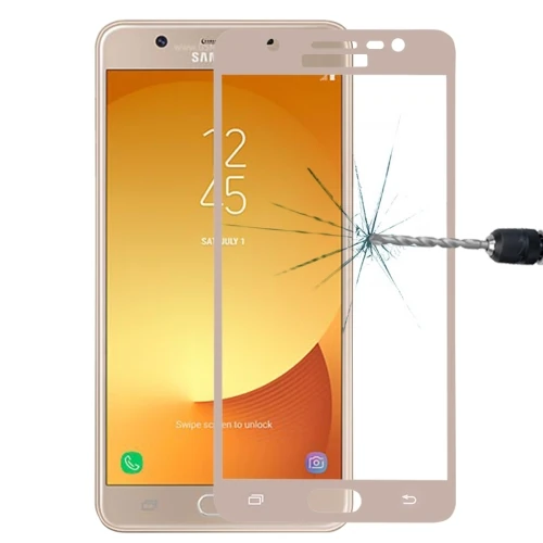 SM Galaxy J7 Max İçin Full Kaplama Kırılmaz Cam Ekran Koruyucu-(5775) - Görsel 5