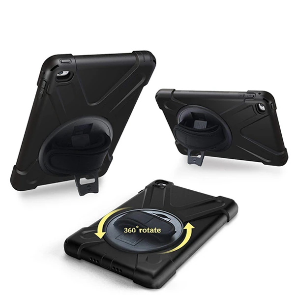 İpad Mini 4/ 5 Shockproof 3 Katmanlı Standlı Zırh Kılıf-(5775) - Görsel 3