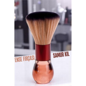 HSNET Samur Berber Ense Fırçası Saç Temizleme Fırçası - Berber Temizlik Fırçası- Kuaför Berber Malzemesi