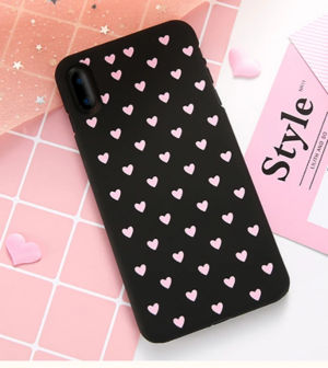 İphone X Xs Çoklu Kalp Premium Pc Kılıf-(5775)