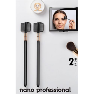 HSNET Nano Kaş Fırçası Kirpik Tarağı 2 ADET  Absolute Professional