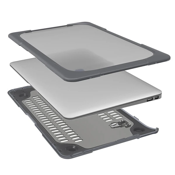 Macbook Air 11A1370A1465 Şeffaf Standlı Koruyucu Kılıf-(5775) - Görsel 6