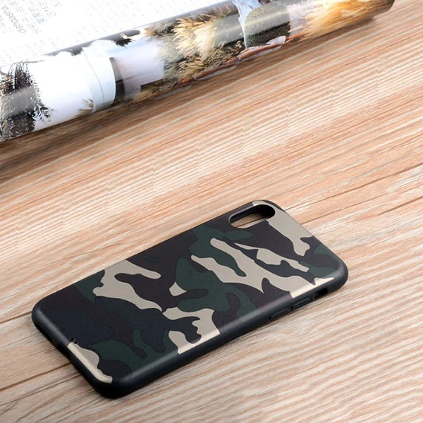 İPhone X Xs Kamuflaj Darbe Emici Silikon Kılıf-(5775) - Görsel 4