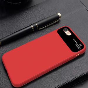 iPhone SE3-SE2 İPhone 8-7 Kılıf Fit Premium Silikon+ Cam Kılıf-(5775)