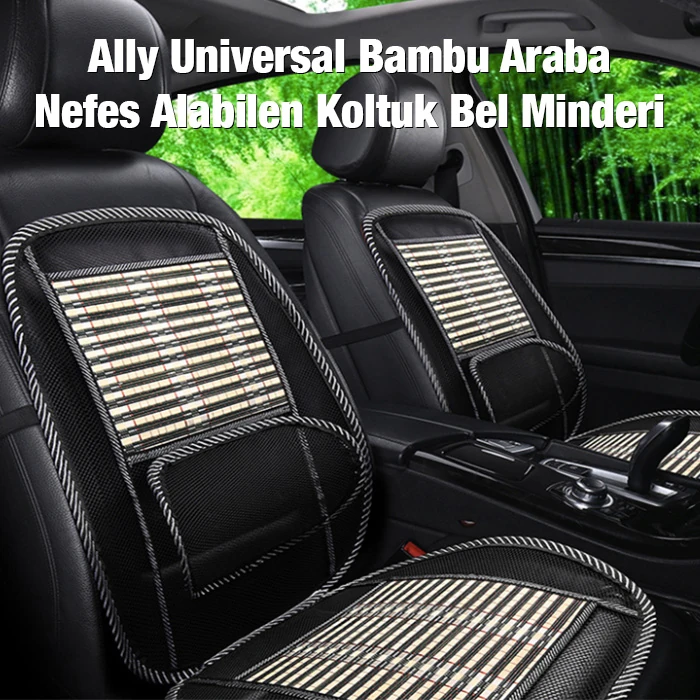 Ally Universal Bambu Araba Nefes Alabilen Koltuk Bel Minderi-(5775) - Görsel 2