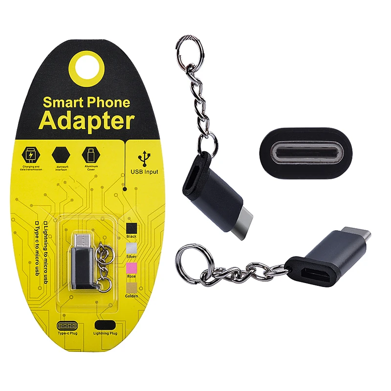 Mikro USB to Type C Dönüştürücü Çevirici Anahtarlıklı Başlık-(5775) - Görsel 4