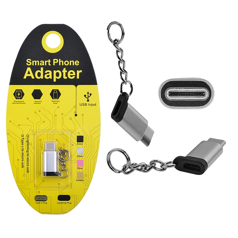 Mikro USB to Type C Dönüştürücü Çevirici Anahtarlıklı Başlık-(5775) - Görsel 5