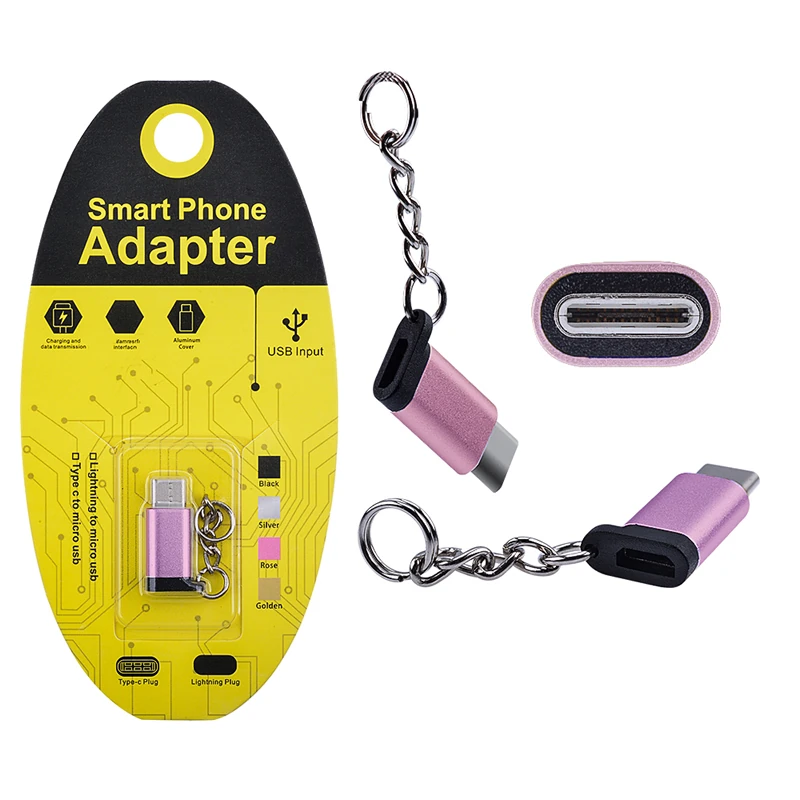 Mikro USB to Type C Dönüştürücü Çevirici Anahtarlıklı Başlık-(5775) - Görsel 6
