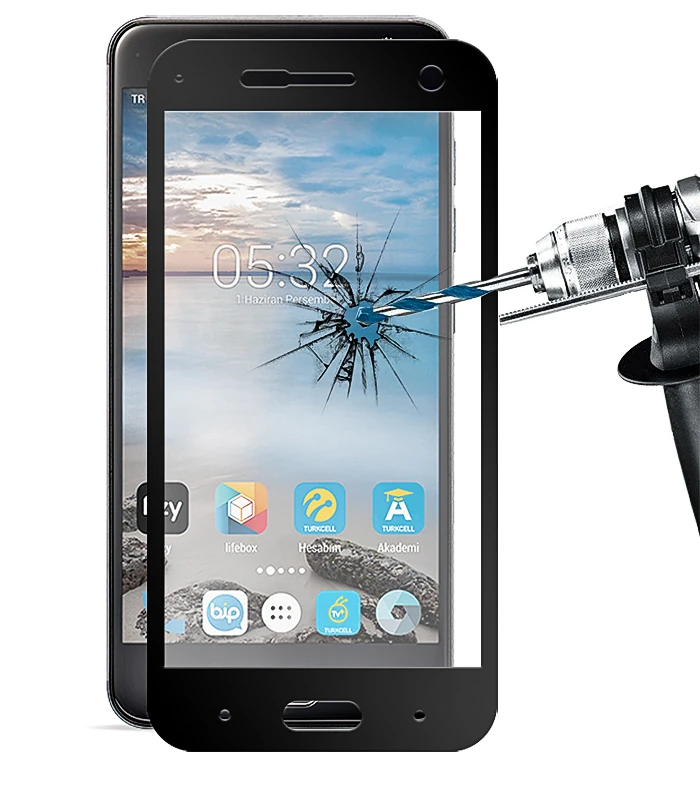 Turkcell T80 3d Full Kaplama Kırılmaz Cam Ekran Koruyucu-(5775)
