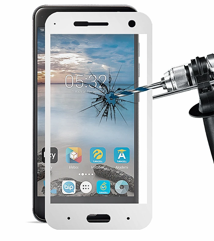Turkcell T80 3d Full Kaplama Kırılmaz Cam Ekran Koruyucu-(5775) - Görsel 2