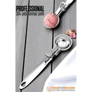 HSNET Mandallı Dondurma Kaşığı Dondurma Porsiyon Kaşığı Kurabiye Köfte Helva Porsiyonlama