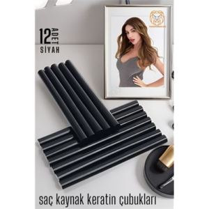 HSNET Nano Keratin Kaynak Çubukları 12 ADET SİYAH Absolute