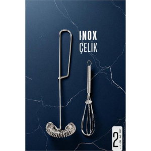 HSNET Inox Çelik Çırpıcı + Mini Çırpıcı Seti