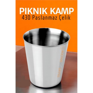 Paslanmaz Çelik Bardak – Kamp Piknik ve Mutfak İçin Dayanıklı Metal Bardak 719313