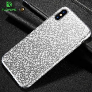 Floveme İPhone X- XS Mozaik Ultra Slim Premium Pc Fit Kılıf-(5775)