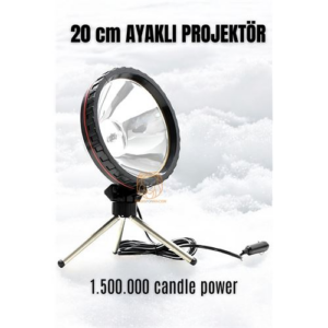 HSNET 3 Ayaklı El Projektörü 360 Derece Avcı Projektörü Tekne Projektör