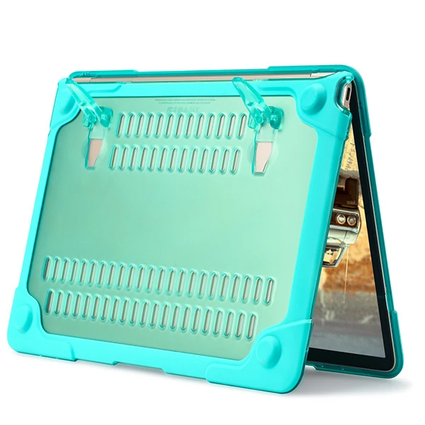 Macbook Retine 12A1534A1931 Şeffaf Standlı Koruyucu Kılıf-(5775) - Görsel 5