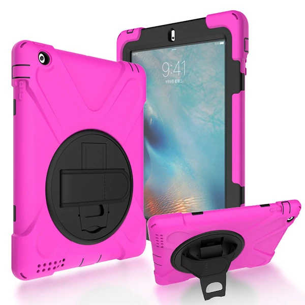 İPad 2/İPad 3/İPad 4/Shockproof 3 Katmanlı Standlı Zırh Kılıf-(5775) - Görsel 5