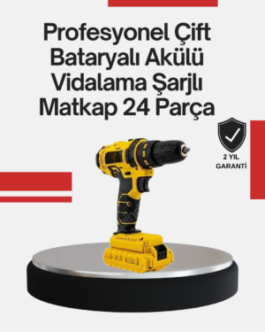 Ergonomik Tasarımlı 12V Matkap | 2 Vitesli LED Aydınlatmalı ve Dayanıklı