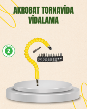 12 Parça Akrobat Vidalama Uç Seti Esnek Dar Alan Kullanım