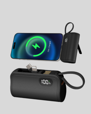 2000mAh Mini Powerbank Dahili Konektörlü PD 20W