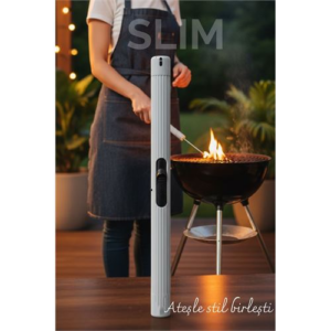 Slim Çakmak  - Barbekü Pipo ve Mutfak Kullanımı İçin 21 cm Uzunlukta Gazlı Mangal Çakmağı