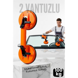 Profesyonel 100 KG Kilitli Vantuzlu Ağır Cam Seramik Fayans Mermer Kaldırıcı 115 mm