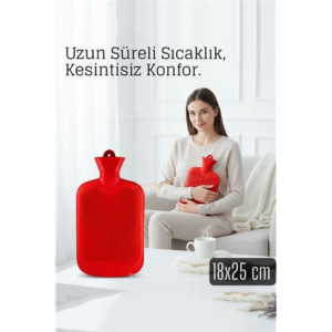 Kauçuk Sıcak Su Torbası –18x25 cm Termofor | Termal Torba