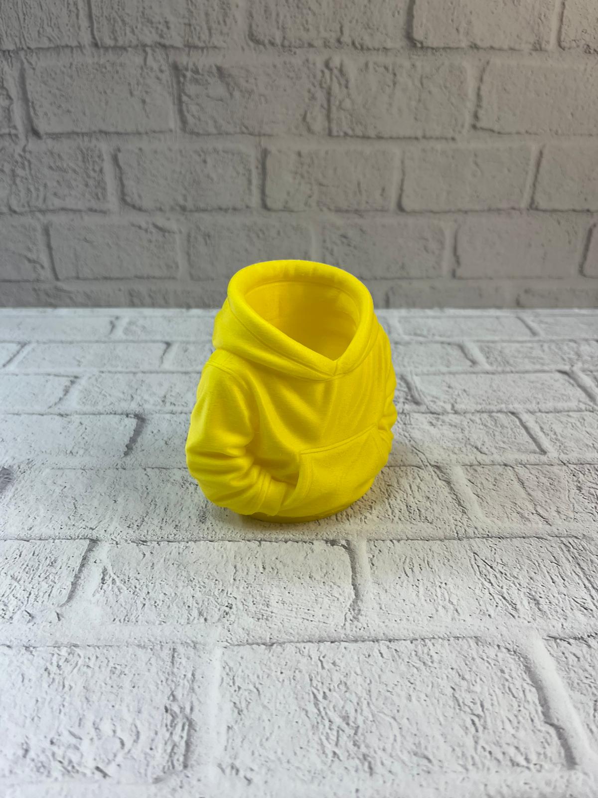 Sarı Hoodie Kalemlik 10x10 cm Masa Üstü Düzenleyici - Görsel 5