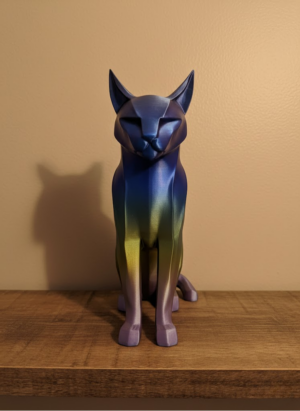 Koyu Rainbow Kedi Biblo Modern Salon ve Raf Dekoru