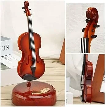 Hareketli Violin Müzik Kutusu - Görsel 2